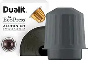 EcoPress Aluminium Coffee Capsule Recycling Tool by Dualit - Nespresso® Compatible* Recycler - Premium Eco Friendly Tool for Dualit & Nespresso® Capsules & Coffee Grounds.