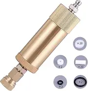 Creation Core High Pressure PCP Hand Pump Air Filter Water-Oil Sparator with Female and Male Quick Connect for High Pressure Air Compressor Pump 30Mpa Gold