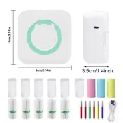 Mini Pocket Thermal Printer Wireless Bluetooth Photo Sticker Paper Inkless Print