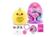 Rainbocorns Eggzania Mini Mania Chicken Plush Surprise Unboxing with Animal Soft Toy, Idea for Girls with Imaginary Play by ZURU