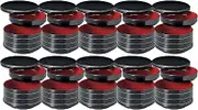 Fukui Craft Ohitsu Multi-Use Rice Dish, Made in Japan, Vermilion Painted in PT Black Gold Line, Large, Deep, 1 Tier (10 Guests)