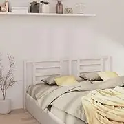 Bed Headboard, Beds Head Frame White 156 cm Solid Wood Pine
