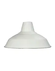 [Oriel Lighting] Warehouse Industrial Vintage Shade 31cm in White