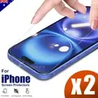 2xTempered Glass Screen Protector Fr iPhone 16E 15 14 13 12 11 Pro XR XS Max