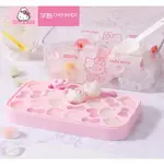 用於製作冰、果凍、糖果的矽膠模具,帶容器和托盤廚師 HELLO KITTY