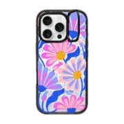 iPhone 16 Pro Impact Ring Stand Case MagSafe Compatible Mystic Daisy