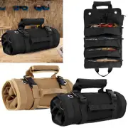 Roll Up Tool Bag Oxford Cloth Heavy Duty Tool Roll Up Pouch Large Capacity guElv