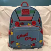 Loungefly Horror Movie Childs Play Chucky Cosplay Mini Backpack NWT