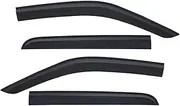 QVQOCUKS Car Sun Rain Guard Protector Weathershields Window Visor Compatible for Isuzu Mux 2021 2022 2023 2024 Double Cab Cabin Accessories Deflectors