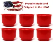 6 pack Two tiered Red plastic cup drink can holder boat RV s pontoon rv seadoo