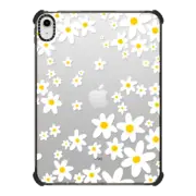 iPad 10.9-inch (10th gen) iPad Impact Case trendy retro white daisy flower pattern - ipad case