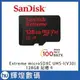 SanDisk Extreme microSDXC UHS-I(V30)128GB記憶卡(公司貨)運動攝影機專用