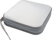 Portable Cd Storage Case 40 Capacity Cd Bag Pouch Sleek Design Zipper Closure