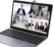 USB Center Screen Webcam, 1080P 2MP Fixed Focus Middle Screen Camera, Built-in Microphone, 120° Wide Viewing Angle, Plug Play Laptop Camera for Win 2000, for Win XP, for Win 7/8 32 bit for Android TV