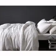 100% Linen White Quilt Cover Set