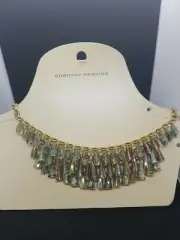 Dorothy Perkins Adjustable Bib Style Faceted AB Layered Statement Necklace NWT
