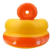 Yellow Duck Inflatable Baby Chair Sofa Baby Bath Stool Safety Back 60KG FF