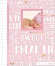 Lil Peach First 5 Years Dream Big Wordplay Baby Memory Book Journal, Pink