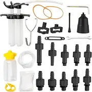 Bleed Kit - Bicycles Brake Bleed Kit,Portable Tool Set with Aluminum Body Leak-Proof Bleeder for Sports Bikes Mountain Rim Steering Park Riding