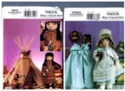 VOGUE 7813 & V7923 PATTERNS Doll Clothes & Native American 18" American Girl