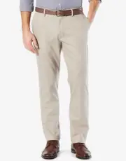 Dockers Men's Athletic Fit Signature Khaki Lux Cotton Stretch Pants, 33x32