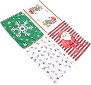 TINEASUR 4pcs Microfiber Kitchen Cleaning Towels Soft Super Absorbent Dish Cloths for Christmas Quick Drying Household Hand Towels for Kitchen and Bathroom Use