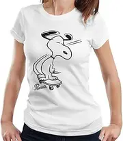 [Peanuts] Snoopy Skateboard Women's T-Shirt