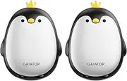 Hand Warmers Rechargeable 2 Pack, 3 Settings Pocket-Sized Cute Penguin, Fast Hot Hands Reusable Portable Electric Heater for Camping Hunting Golf, Gifts for Women Men