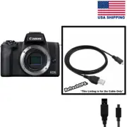 Canon M50 Mark II Digital Camera USB Cable Transfer Cord Replacement