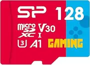 Silicon Power 128GB Gaming microSDXC Card with Adapter, Optimized for 4K Video Game Compatible with Nintendo-Switch, Class 10 U3 V30 A1 Micro SD MicroSD, Superior Gaming Series