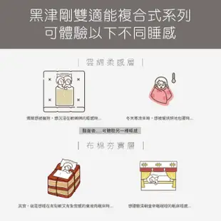 GELLIS鵲利仕黑津剛雙適能複合式高密度30cm記憶床墊_標準單人3尺(石墨烯雙適能床墊)