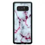 Red White Polished Marble Case Cover Samsung Galaxy S23 S22 Plus Ultra S21+ S20