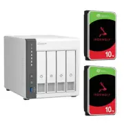 QNAP TS-433 4-Bay NAS with 2x 10TB NAS HDD Bundle [BDLQNP43304]