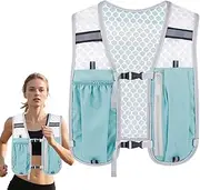 [Generic] Running Water Vest | Running Water Backpack with Multiple Pockets,Lightweight Stable Bladder Phone Bag Chest Pack Gear for Women Hiking Marathons Race Cycling Camping