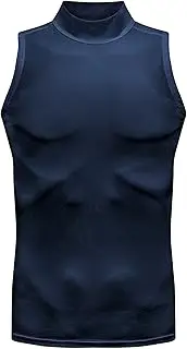 [PHJTOMK] Men's Sleeveless Compression Shirt Athletic Workout Muscle Shapert Shirts Men Sports Base Layer Shapewear Tank Top