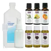 Hand Sanitizer Kit 70% Alcohol Spray bottle Jojoba Essential Oils