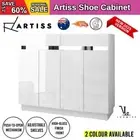 Artiss 120cm Shoe Cabinet Shoes Storage Rack High Gloss Cupboard Shelf Drawers