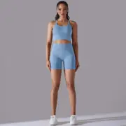 MJ Quinley Seamless Top & Bike Shorts Set Activewear