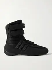 [Stella McCartney] Stella McCartney - Rasant 2.0 Vegan And Mesh-trimmed Canvas High-top Sneakers - Black - UK 7.5 UK 7.5 Black