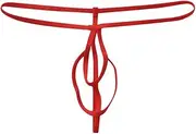 [Generic] Bikini Underpants Mens Underwear Sexy Bulge Thong Briefs Pouch Mesh Bodysuit for Women Sexy Lingerie