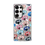 Galaxy S25 Ultra Clear Magnetic Case Dog Faces