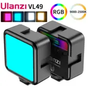 Ulanzi VL49 RGB Pocket LED Video Fill Lamp On Camera Vlog Photography Lighting G