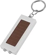 [PACKOVE] Solar Keychain Flashlight Mini LED Emergency Torch for Outdoor Hiking Durable Pocket Light Versatile Keychain Design for and Visibility