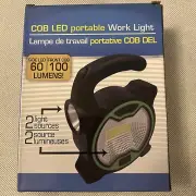 COB LED Portable Work/Flash Light W/Front & Side LEDs - New