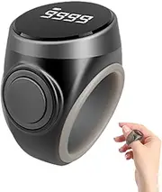Electronic Finger Counter - 4 Digit Finger Counter Clicker Ring with Large Digital Display | Portable Prayer Counting Aid, Number Count Clicker for Golf, Goods Counting, Lap, Knitting