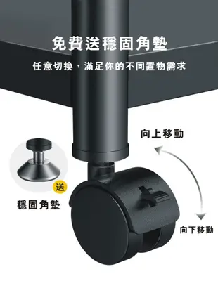 【五層款 不銹鋼+烤漆】 廚房儲物櫃 置物架 廚具架 廚房收納 多層層架 收納櫃 多功能收納架 (8.8折)