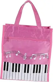 Abaodam Music Bag Portable Storage for Music Books Lightweight Handbag with Handle Stylish Design for Women for Teachers Students