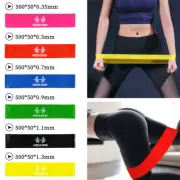 4/6x Home Exercise Bands Latex Resistance Elastic Pull Up Assist Fitness Yoga AU