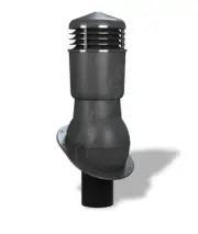 Attic Wind Shingle Metal Roof Vent Insulated Exhaust Ventilator Black NEW