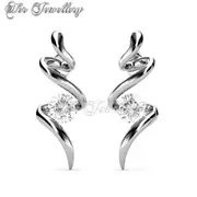 Spiral Earrings (Zirconia)